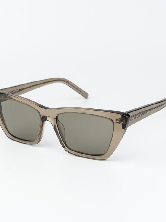 Saint Laurent Women Sunglasses Transparent Brown Grey Cat Eye SL 276 MICA 043 main image 11